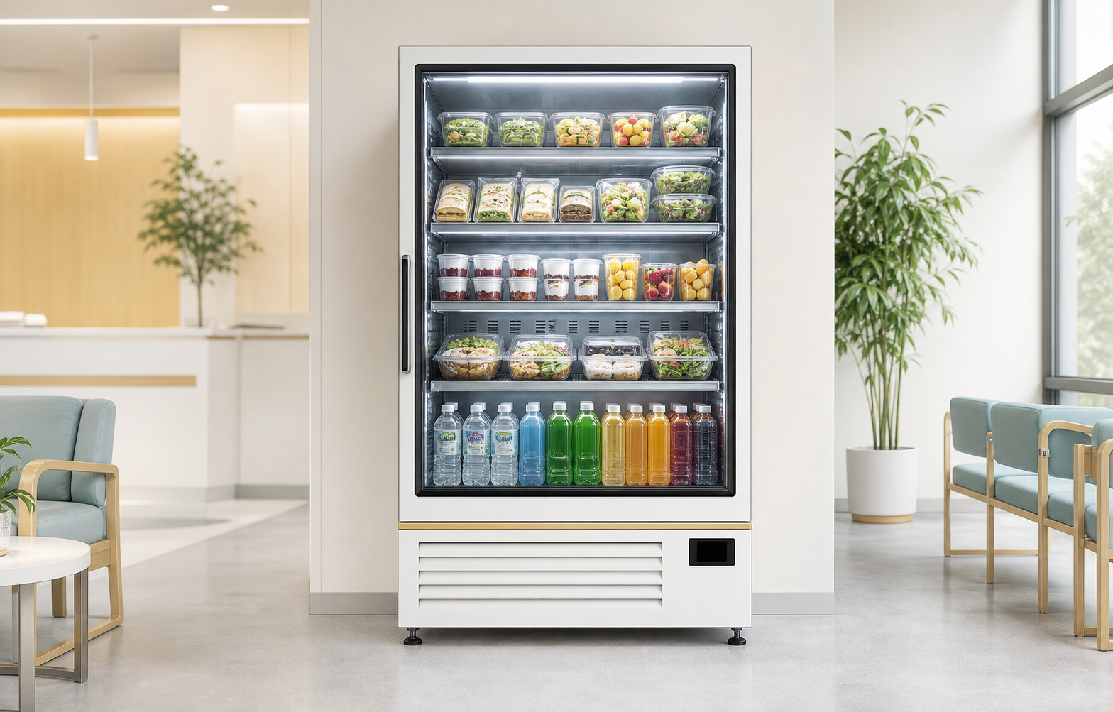 Placeholder image of a refrigerated fresh food vending machine