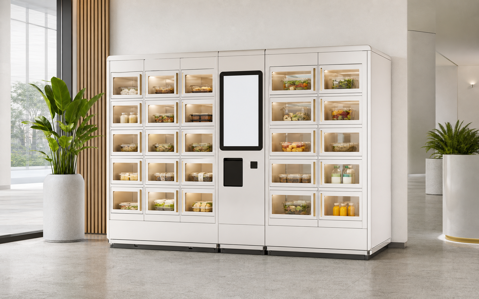 Placeholder image of a custom smart market or pickup locker
